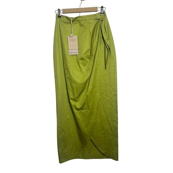 NWT Devotion Twins Khalisi Skirt in Dark Lime Sz. S - Picture 3 of 8